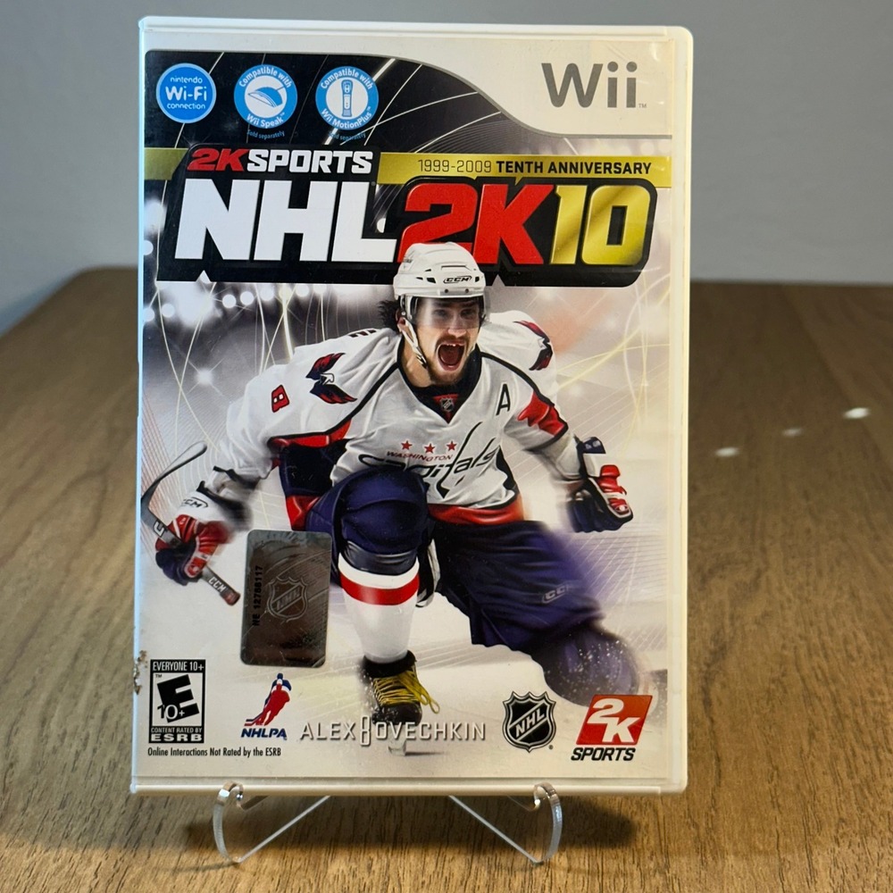 2K Sports NHL 2K10 Nintendo Wii OS White Good Case and Cover Art Only No Game